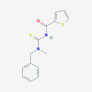 molecular formula C14H14N2OS2 B320385 N-[benzyl(methyl)carbamothioyl]thiophene-2-carboxamide 