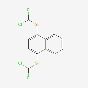 molecular formula C12H8Cl4Si2 B3203876 Naphthalene, 1,4-bis(dichloromethylsilyl)- CAS No. 1024-48-2