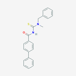 molecular formula C22H20N2OS B320388 N-benzyl-N'-([1,1'-biphenyl]-4-ylcarbonyl)-N-methylthiourea 
