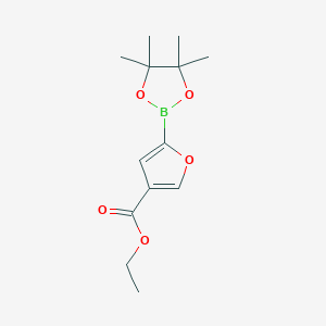 Ethyl 5-(4,4,5,5-tetramethyl-1,3,2-dioxaborolan-2-YL)furan-3-carboxylate