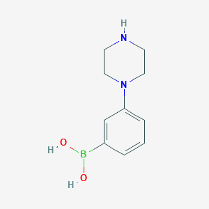 molecular formula C10H15BN2O2 B3203985 3-(1-Piperazinyl)phenylboronic Acid CAS No. 1026029-59-3