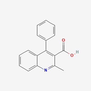 molecular formula C17H13NO2 B3204010 2-Methyl-4-phenylquinoline-3-carboxylic acid CAS No. 10265-84-6
