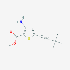 Methyl 3-amino-5-(3,3-dimethylbut-1-ynyl)thiophene-2-carboxylate