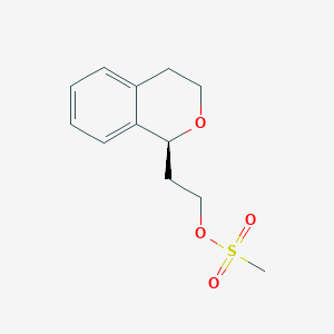 molecular formula C12H16O4S B3204029 (S)-2-(isochroMan-1-yl)ethyl Methanesulfonate CAS No. 1026828-66-9