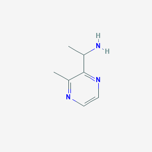 molecular formula C7H11N3 B3204091 1-(3-Methylpyrazin-2-yl)ethan-1-amine CAS No. 1027763-60-5