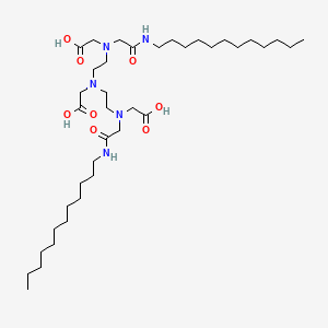 molecular formula C38H73N5O8 B3204116 6,9-Bis(carboxymethyl)-3-(2-(dodecylamino)-2-oxoethyl)-11-oxo-3,6,9,12-tetraazatetracosan-1-oic acid CAS No. 102836-55-5