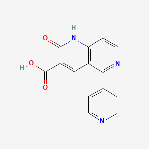 2-Oxo-5-(pyridin-4-yl)-1,2-dihydro-1,6-naphthyridine-3-carboxylic acid