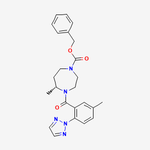 benzyl (5R)-5-methyl-4-[5-methyl-2-(triazol-2-yl)benzoyl]-1,4-diazepane-1-carboxylate