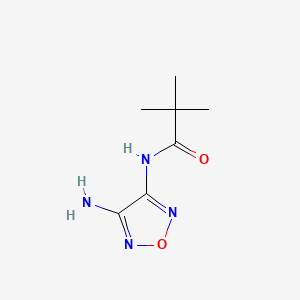 N-(4-amino-1,2,5-oxadiazol-3-yl)-2,2-dimethylpropanamide