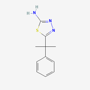 5-(2-Phenylpropan-2-yl)-1,3,4-thiadiazol-2-amine