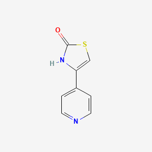 molecular formula C8H6N2OS B3204276 4-(Pyridin-4-yl)-2,3-dihydro-1,3-thiazol-2-one CAS No. 103317-30-2