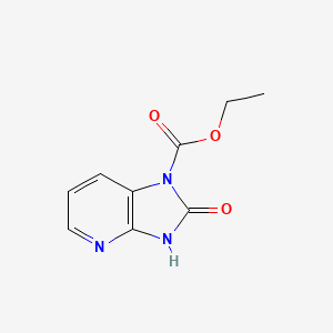 1H-Imidazo[4,5-b]pyridine-1-carboxylic acid, 2,3-dihydro-2-oxo-, ethyl ester