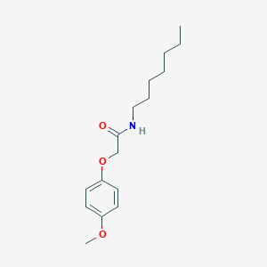 molecular formula C16H25NO3 B320434 N-heptyl-2-(4-methoxyphenoxy)acetamide 