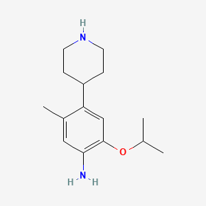 2-Isopropoxy-5-methyl-4-(piperidin-4-yl)aniline