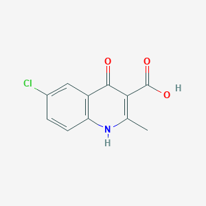 6-Chloro-4-hydroxy-2-methylquinoline-3-carboxylic acid