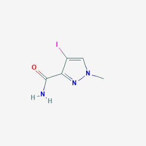 molecular formula C5H6IN3O B3204410 4-Iodo-1-methyl-1H-pyrazole-3-carboxamide CAS No. 103589-72-6