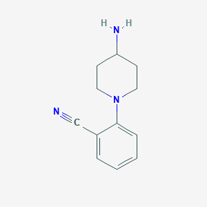 molecular formula C12H15N3 B3204593 2-(4-Aminopiperidin-1-yl)benzonitrile CAS No. 1039022-11-1