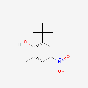 molecular formula C11H15NO3 B3204622 2-Tert-butyl-6-methyl-4-nitrophenol CAS No. 10396-84-6