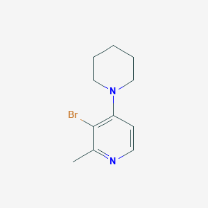 molecular formula C11H15BrN2 B3204630 3-Bromo-2-methyl-4-(piperidin-1-yl)pyridine CAS No. 103971-19-3