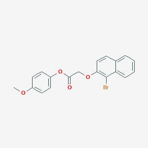 molecular formula C19H15BrO4 B320465 4-Methoxyphenyl [(1-bromo-2-naphthyl)oxy]acetate 