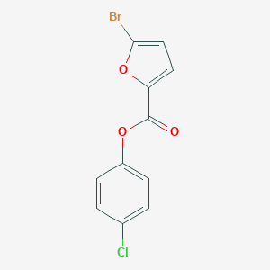 molecular formula C11H6BrClO3 B320475 4-Chlorophenyl 5-bromo-2-furoate 