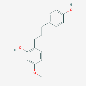 molecular formula C16H18O3 B032063 Broussonin A CAS No. 73731-87-0