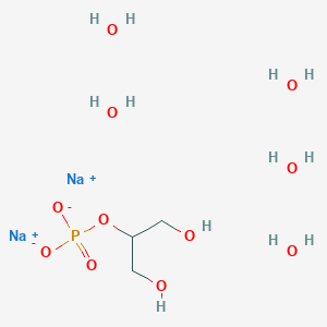 molecular formula C3H17Na2O11P B032065 Sodium 2-glycerophosphate pentahydrate CAS No. 13408-09-8
