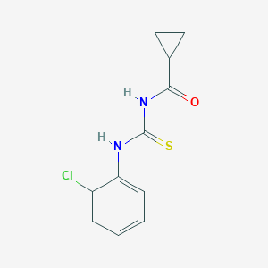 molecular formula C11H11ClN2OS B320678 N-[(2-chlorophenyl)carbamothioyl]cyclopropanecarboxamide 