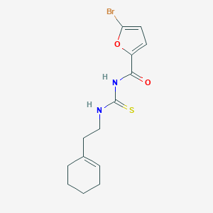 molecular formula C14H17BrN2O2S B320687 N-(5-bromo-2-furoyl)-N'-[2-(1-cyclohexen-1-yl)ethyl]thiourea 
