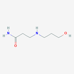 molecular formula C6H14N2O2 B3207358 3-[(3-Hydroxypropyl)amino]propanamide CAS No. 1040887-91-9