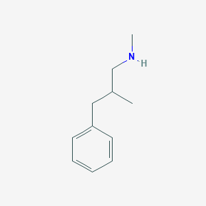 molecular formula C11H17N B3207422 Methyl(2-methyl-3-phenylpropyl)amine CAS No. 104178-02-1