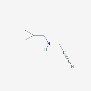 molecular formula C7H11N B3207449 (Cyclopropylmethyl)(prop-2-yn-1-yl)amine CAS No. 1042171-04-9