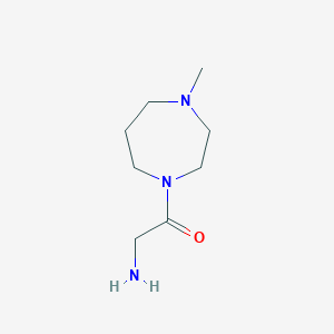 molecular formula C8H17N3O B3207471 2-Amino-1-(4-methyl-1,4-diazepan-1-yl)ethanone CAS No. 1042564-27-1