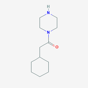 molecular formula C12H22N2O B3207485 2-Cyclohexyl-1-(piperazin-1-yl)ethanone CAS No. 1042641-93-9