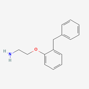 molecular formula C15H17NO B3207524 2-(2-Benzylphenoxy)ethanamine CAS No. 10429-44-4