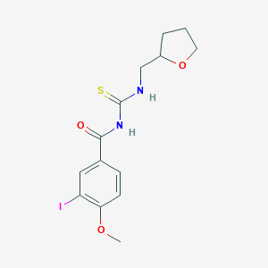 molecular formula C14H17IN2O3S B320755 N-(3-iodo-4-methoxybenzoyl)-N'-(tetrahydro-2-furanylmethyl)thiourea 