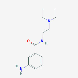 molecular formula C13H21N3O B3207568 3-amino-N-[2-(diethylamino)ethyl]benzamide CAS No. 104458-37-9