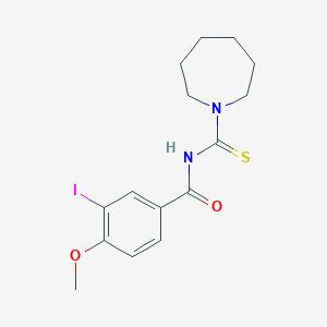 molecular formula C15H19IN2O2S B320758 N-(1-azepanylcarbothioyl)-3-iodo-4-methoxybenzamide 
