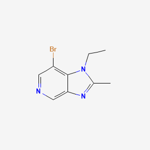 molecular formula C9H10BrN3 B3207614 7-bromo-1-ethyl-2-methyl-1H-imidazo[4,5-c]pyridine CAS No. 1044771-90-5