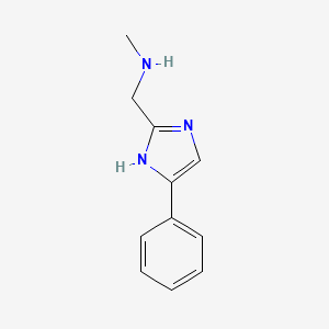 B3207797 methyl[(4-phenyl-1H-imidazol-2-yl)methyl]amine CAS No. 1048983-27-2