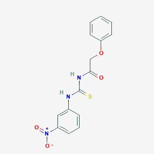 molecular formula C15H13N3O4S B320811 N-[(3-nitrophenyl)carbamothioyl]-2-phenoxyacetamide 