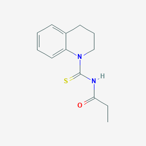 molecular formula C13H16N2OS B320815 N-(3,4-dihydro-2H-quinoline-1-carbothioyl)propanamide 