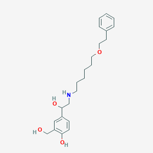 molecular formula C23H33NO4 B032083 Des(phenylbutoxy)phenylethoxy salmeterol CAS No. 94749-02-7