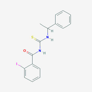 molecular formula C16H15IN2OS B320847 N-(2-iodobenzoyl)-N'-(1-phenylethyl)thiourea 