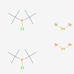 molecular formula C16H36Br4Cl2P2Pd2 B3208602 palladium (II) dimer CAS No. 1051923-88-6