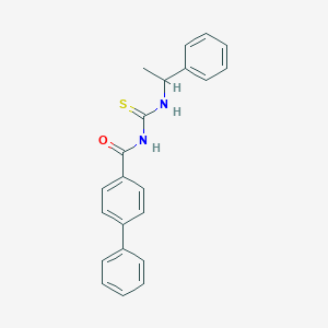 molecular formula C22H20N2OS B320861 N-([1,1'-biphenyl]-4-ylcarbonyl)-N'-(1-phenylethyl)thiourea 