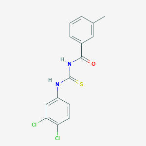 molecular formula C15H12Cl2N2OS B320870 N-[(3,4-dichlorophenyl)carbamothioyl]-3-methylbenzamide 