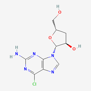 2-Amino-6-chloro-9-(3-deoxy-beta-D-ribofuanosyl)-9H-purine