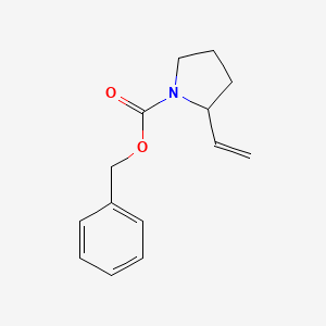 molecular formula C14H17NO2 B3208981 Benzyl 2-ethenylpyrrolidine-1-carboxylate CAS No. 105706-77-2