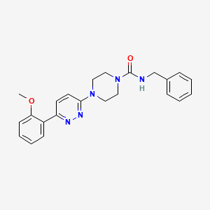molecular formula C23H25N5O2 B3209093 N-benzyl-4-[6-(2-methoxyphenyl)pyridazin-3-yl]piperazine-1-carboxamide CAS No. 1058193-89-7